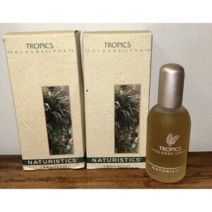 2 X Naturistics Tropics Cologne Spray 1.8 fl oz / 53.2 ml box Glass Bottle NEW